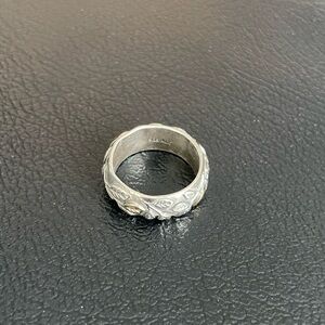 Silver and Gold Leaf Design Ring